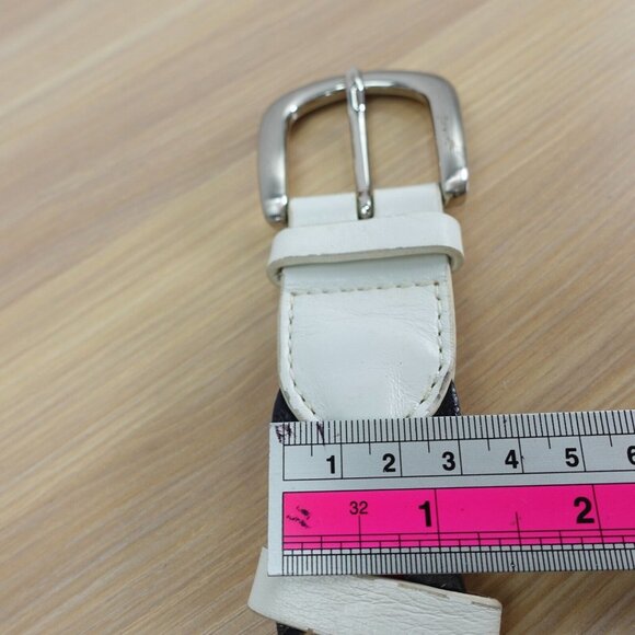 VINTAGE DOLCE DONNA Belt Womens Medium Braided Leather Italian Boho Y2K ITALY - Picture 9 of 14